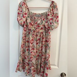 Lizard Thicket Smocked Back Floral Dress